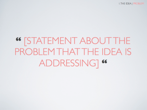 Problem statement