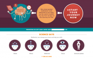 Screen shot from www.getsomeheadspace.com