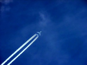 Plane in the sky