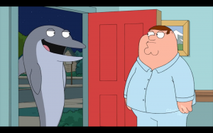 Screen shot from Family guy episode 'Be careful what you fish for'