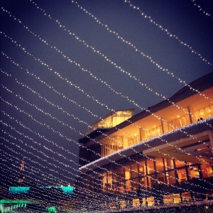 Christmas lights down on Southbank