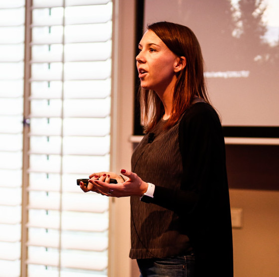 Anna speaking at Conversion Hotel