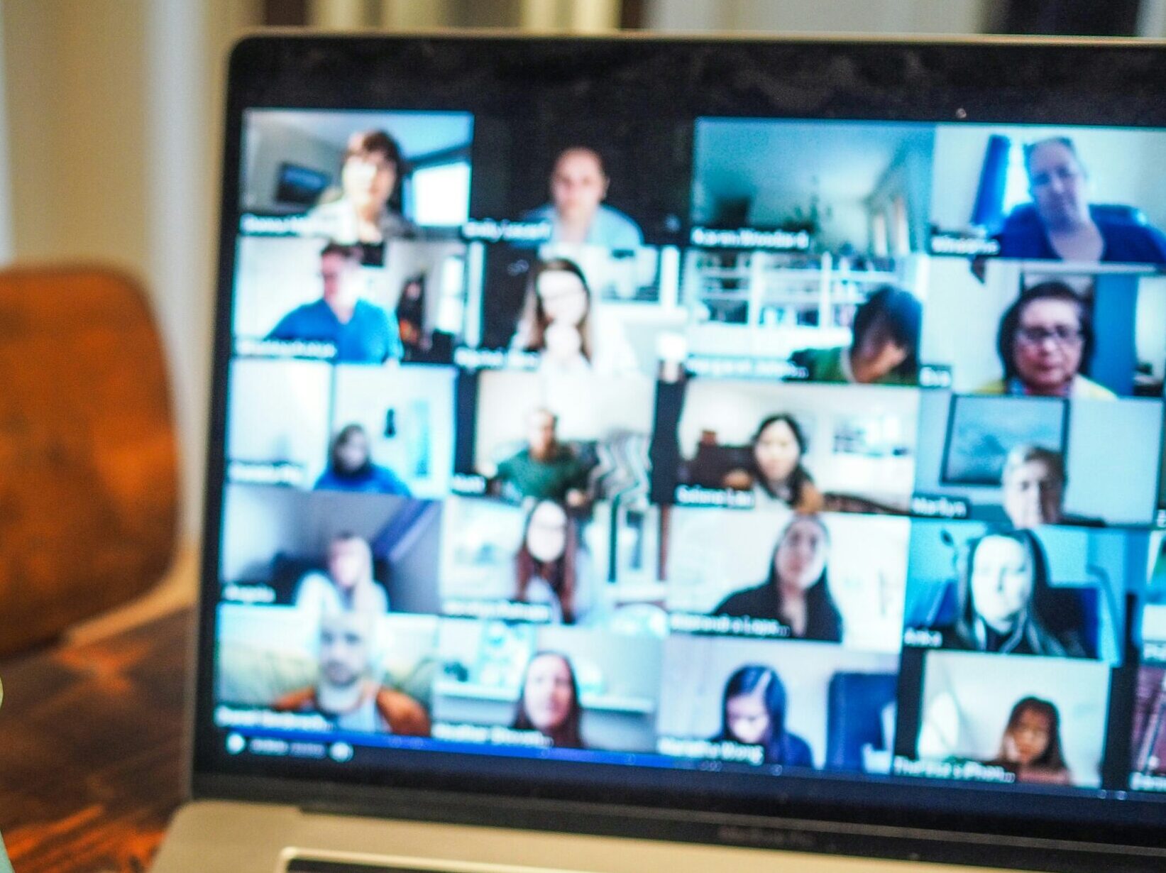 Image of people being in a remote meeting